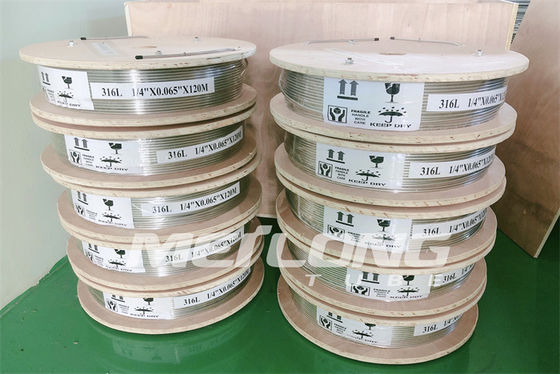 ASTMのフェルールの付属品によってアニールされるステンレス製の毛管管のステンレス製の毛管管12000M